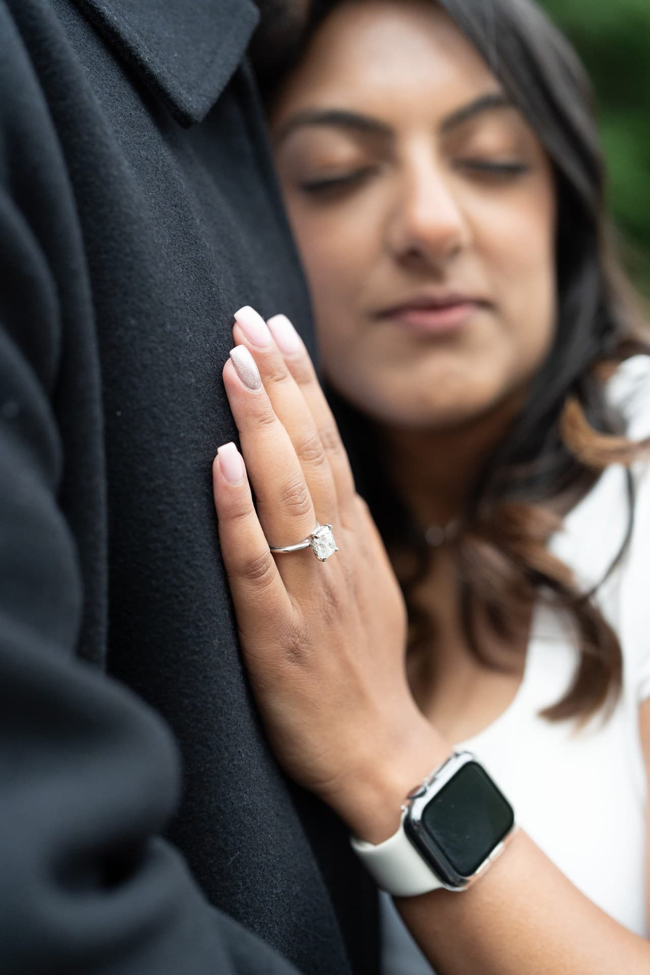 Engagement ring detail